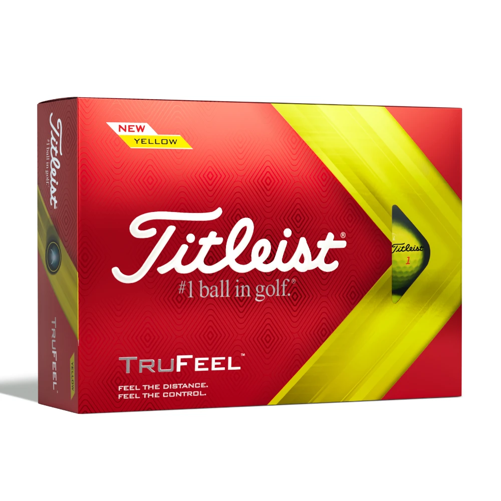Titleist TruFeel Yellow Golf Balls 2 Titleist TruFeel Yellow Golf Balls
