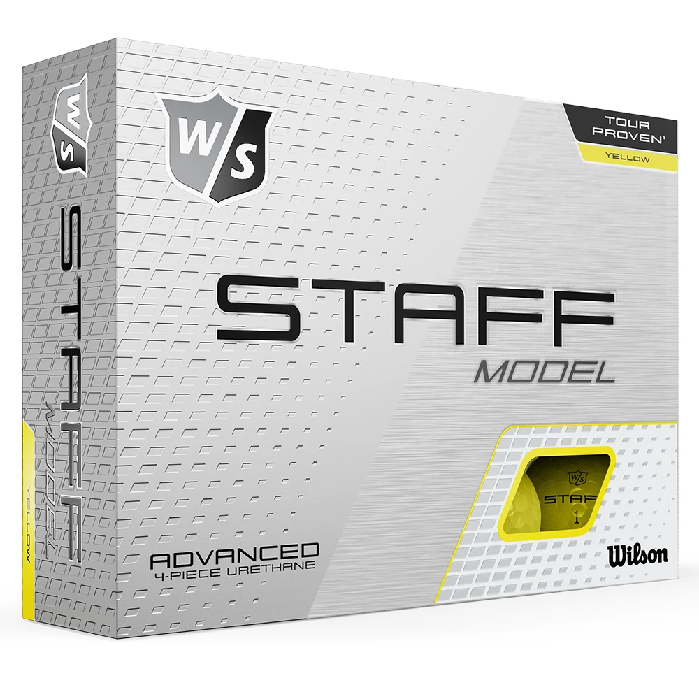 Wilson Staff Model Yellow 12-Ball Golf Balls 3 Wilson Staff Model Yellow 12-Ball Golf Balls