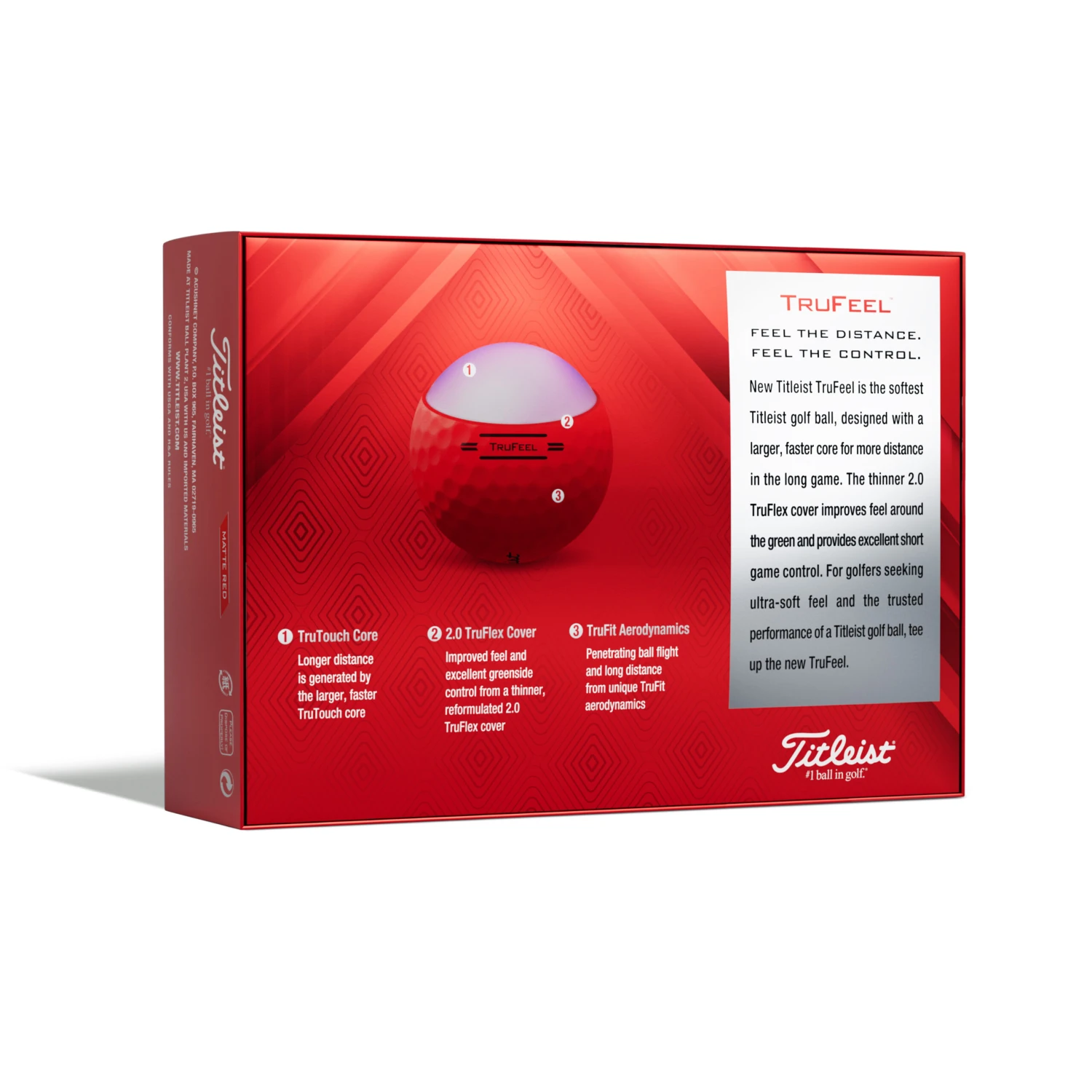 Titleist TruFeel Red Golf Balls 6 Titleist TruFeel Red Golf Balls - Image 4