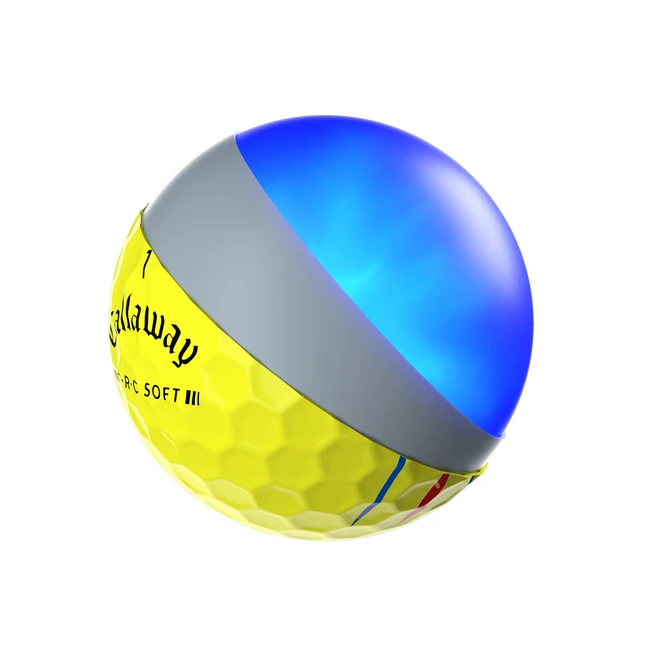 Callaway ERC Soft Yellow Triple Track Golf Balls - 2023 Version 6 Callaway ERC Soft Yellow Triple Track Golf Balls - 2023 Version - Image 4