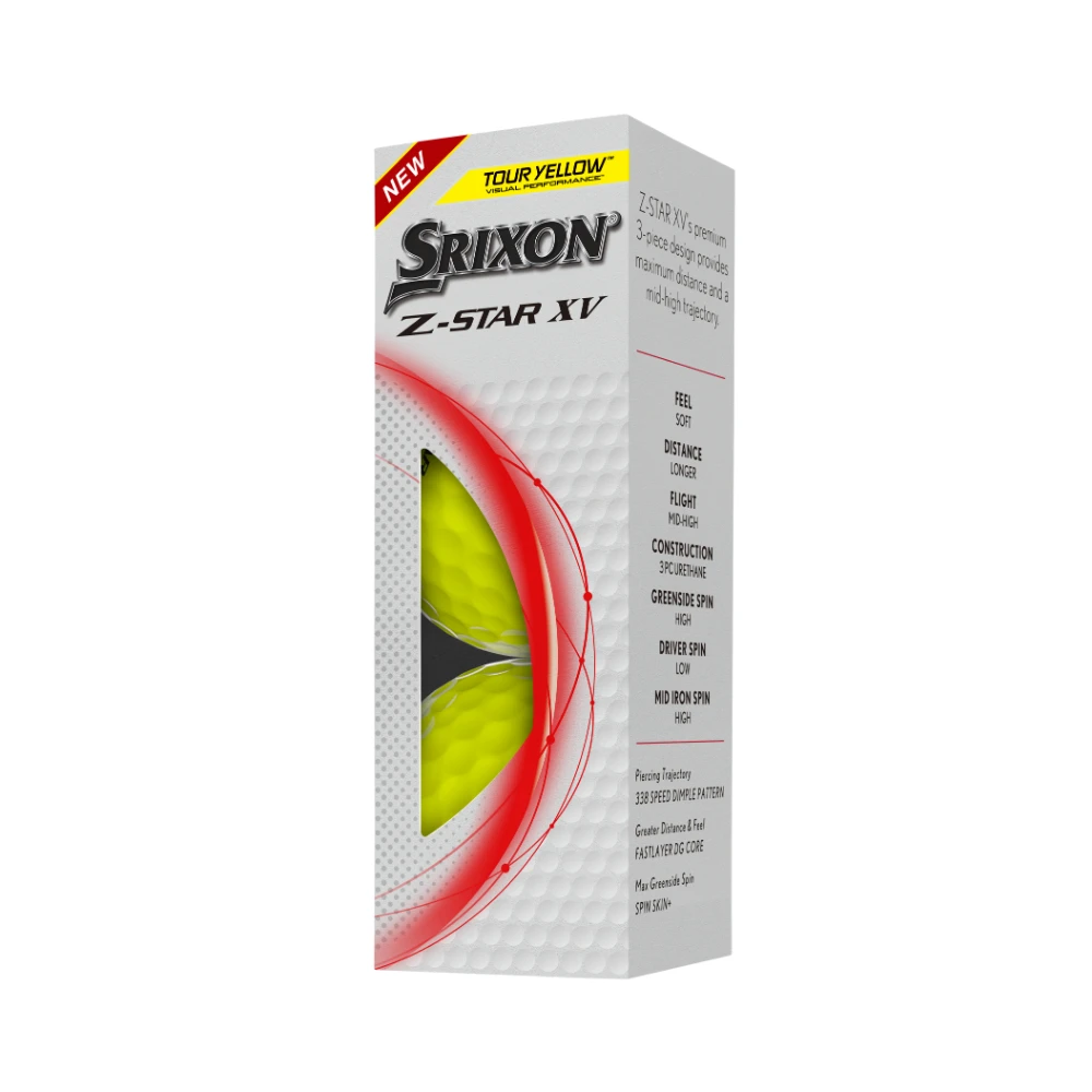 Srixon Z Star XV Yellow Golf Balls 4 Srixon Z Star XV Yellow Golf Balls - Image 2