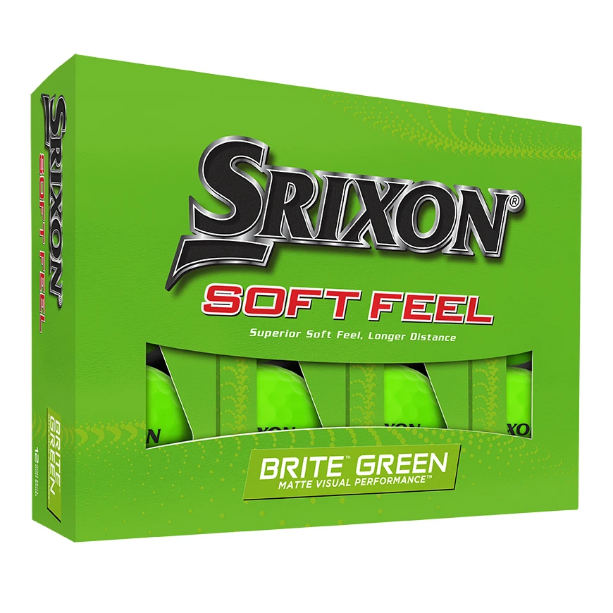 Srixon Soft Feel Brite Green Golf Balls - 2023 Version 4 Srixon Soft Feel Brite Green Golf Balls - 2023 Version - Image 2