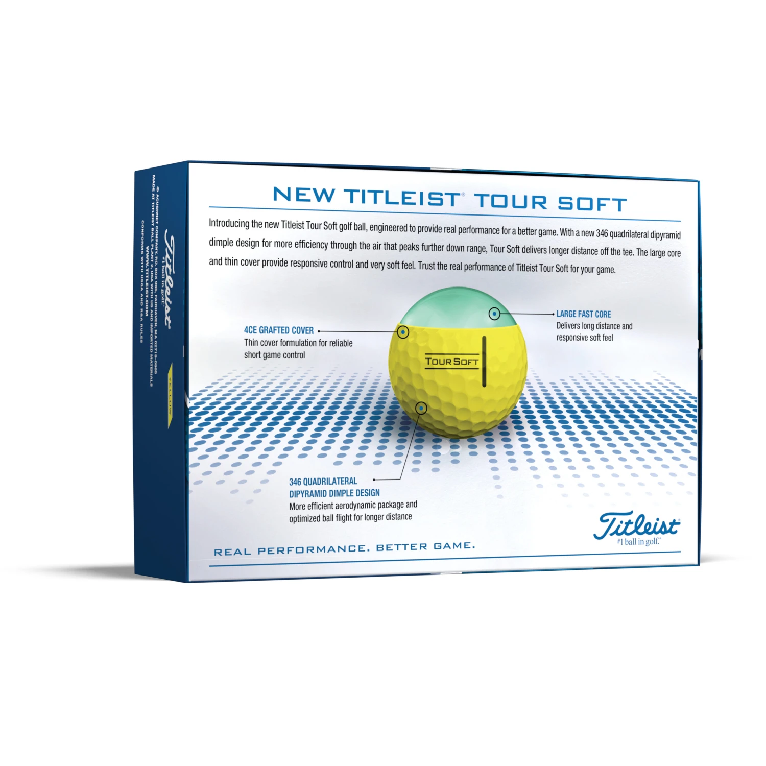 Titleist Tour Soft Yellow Golf Balls 6 Titleist Tour Soft Yellow Golf Balls - Image 4