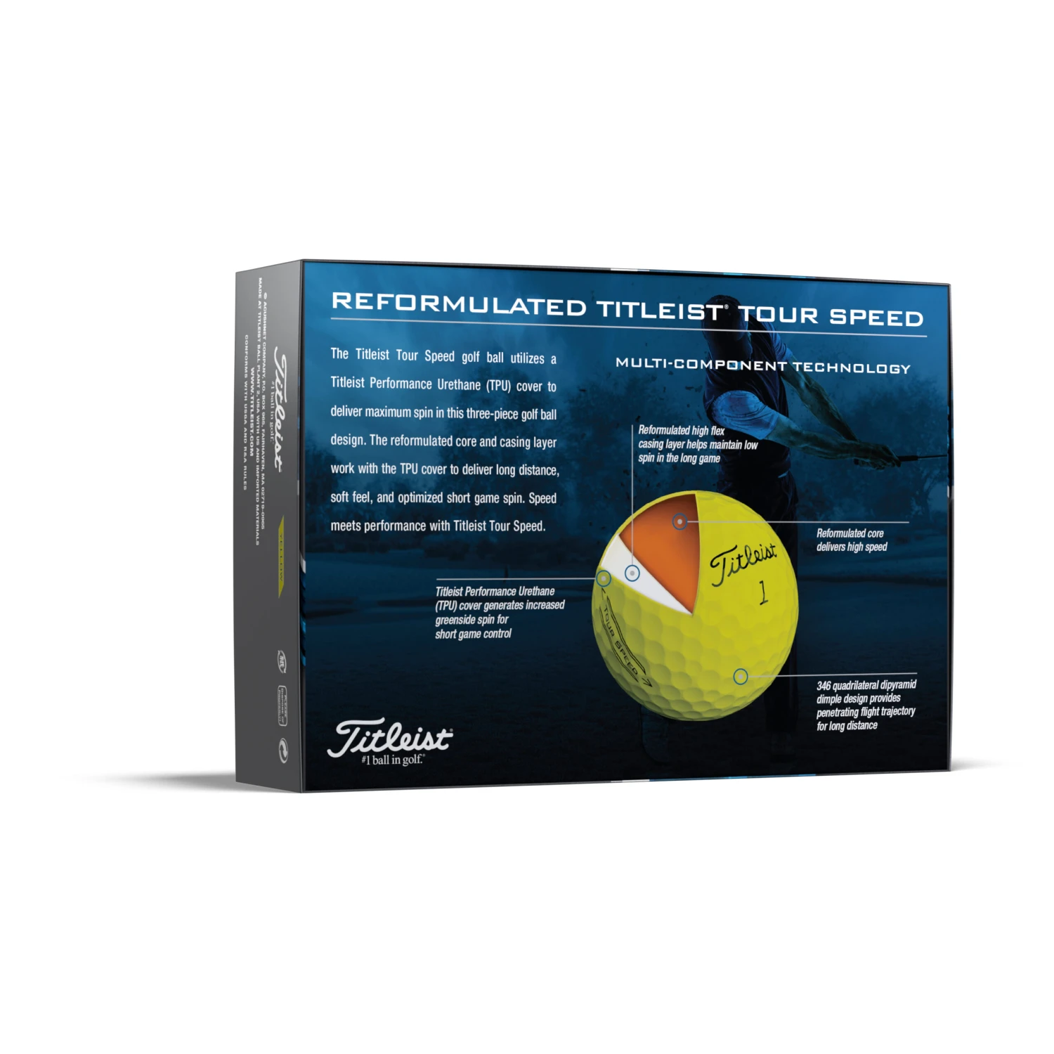 Titleist Tour Speed Yellow Golf Balls 7 Titleist Tour Speed Yellow Golf Balls - Image 5