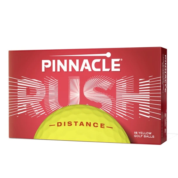 Pinnacle Rush Yellow Golf Balls - 15 Ball Pack 3 Pinnacle Rush Yellow Golf Balls - 15 Ball Pack