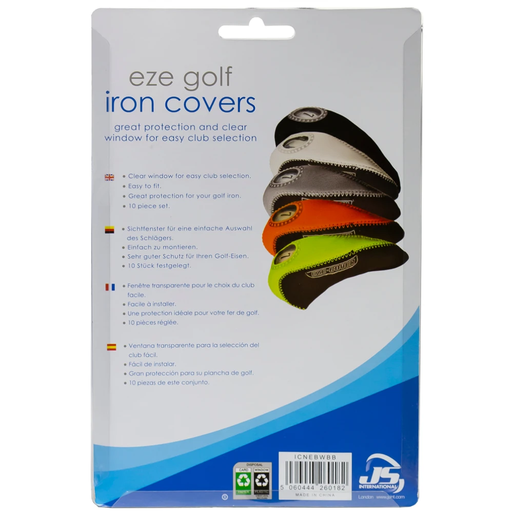 Longridge EzeCover Iron Golf Headcovers 10 Pack 6 Longridge EzeCover Iron Golf Headcovers 10 Pack - Image 4