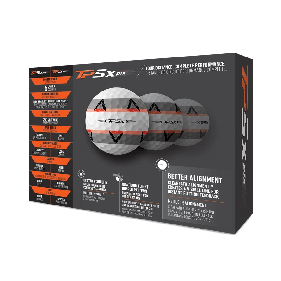 TaylorMade TP5X Pix 2.0 Golf Balls 5 TaylorMade TP5X Pix 2.0 Golf Balls - Image 3