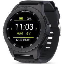 SkyCaddie LX5 GPS Watch 9 SkyCaddie LX5 GPS Watch -Best Golf Shop lx5 front left angle digitalclock